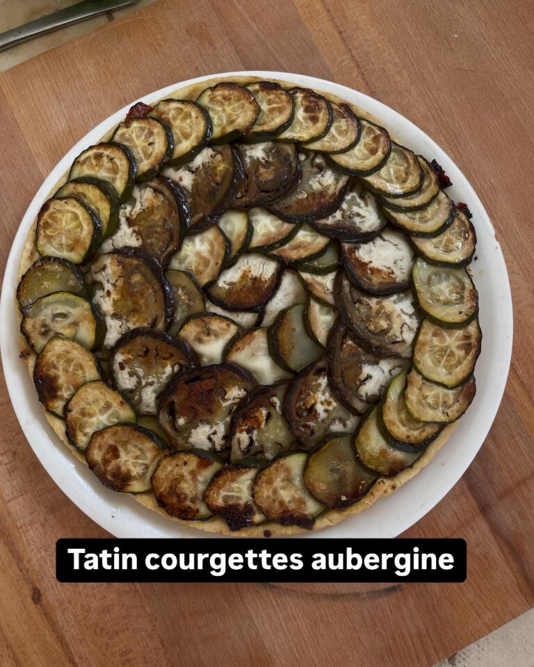 Tartetatin courgettes aubergine