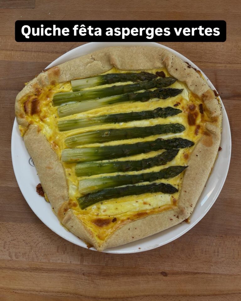 Quiche feta asperges vertes